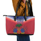 Afro Haiti 509 Leather Tote Bag Repiblik d Ayiti