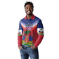 Personalized Afro Haiti 509 Long Sleeve Polo Shirt Repiblik d Ayiti
