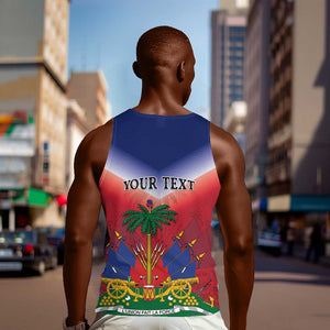 Personalized Afro Haiti 509 Men Tank Top Repiblik d Ayiti