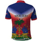 Personalized Afro Haiti 509 Polo Shirt Repiblik d Ayiti