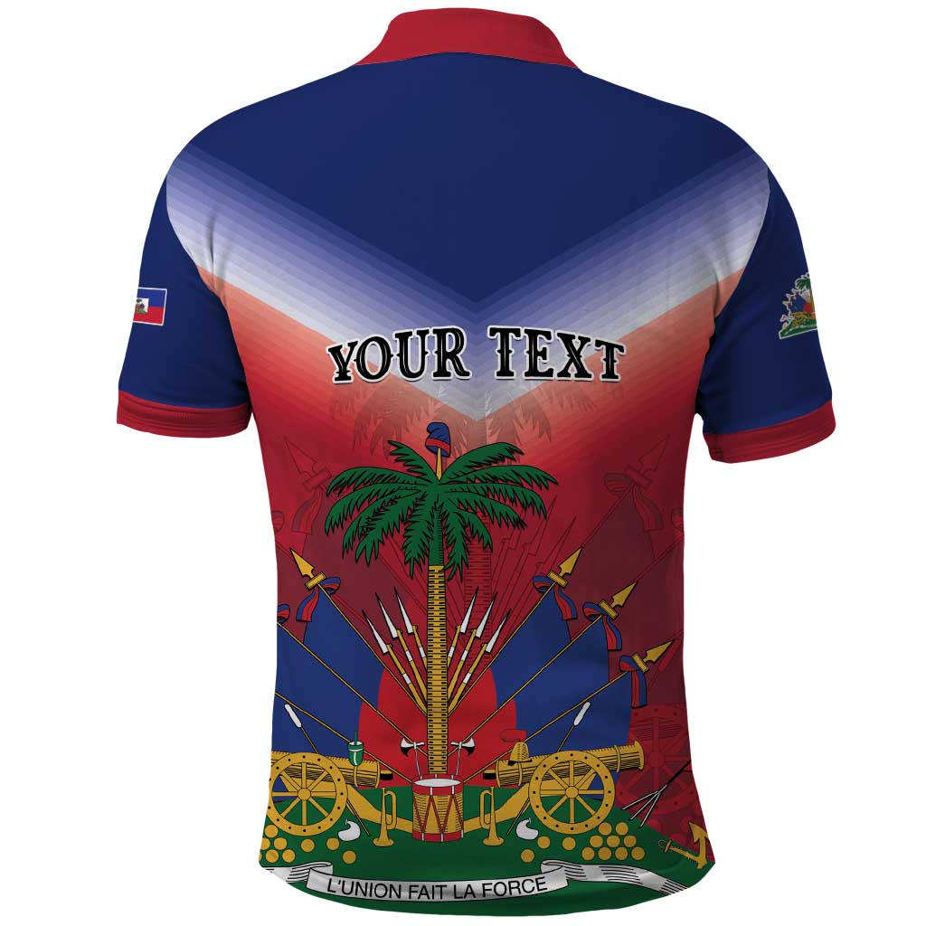 Personalized Afro Haiti 509 Polo Shirt Repiblik d Ayiti