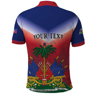 Personalized Afro Haiti 509 Polo Shirt Repiblik d Ayiti