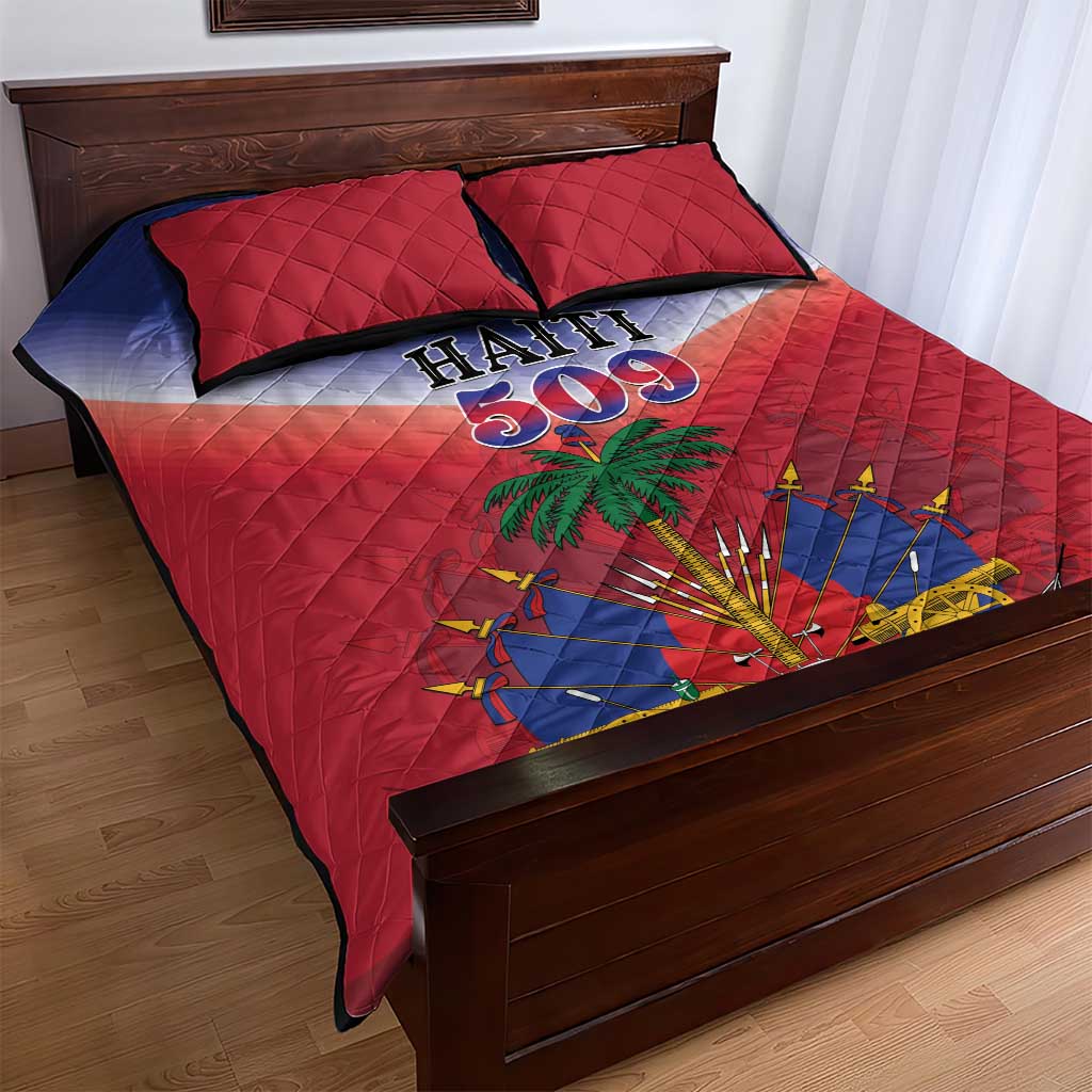 Afro Haiti 509 Quilt Bed Set Repiblik d Ayiti