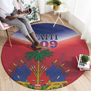 Afro Haiti 509 Round Carpet Repiblik d Ayiti
