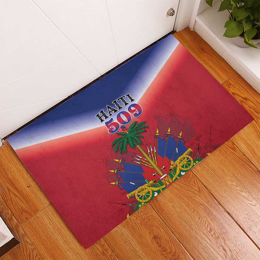 Afro Haiti 509 Rubber Doormat Repiblik d Ayiti