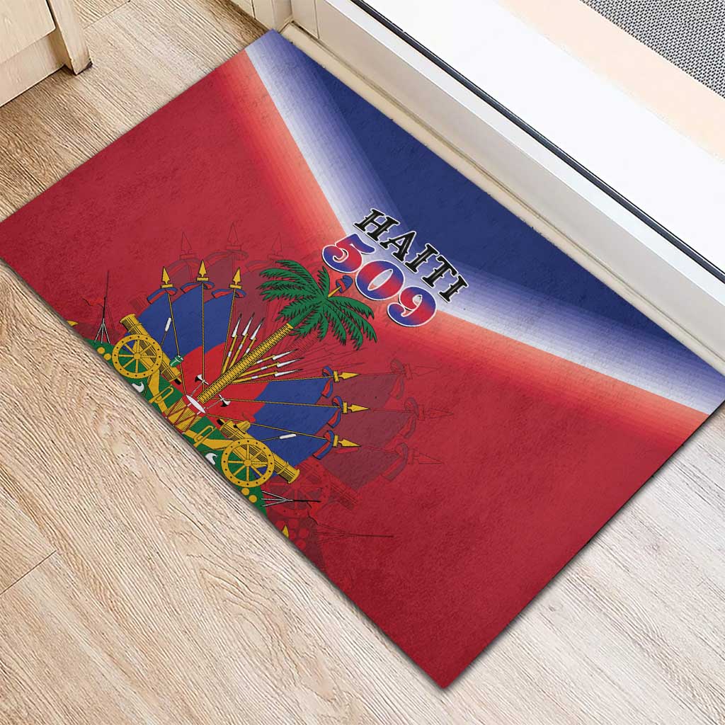 Afro Haiti 509 Rubber Doormat Repiblik d Ayiti