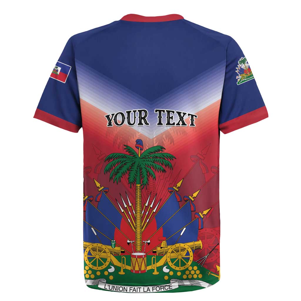 Personalized Afro Haiti 509 Rugby Jersey Repiblik d Ayiti
