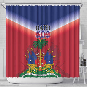 Afro Haiti 509 Shower Curtain Repiblik d Ayiti