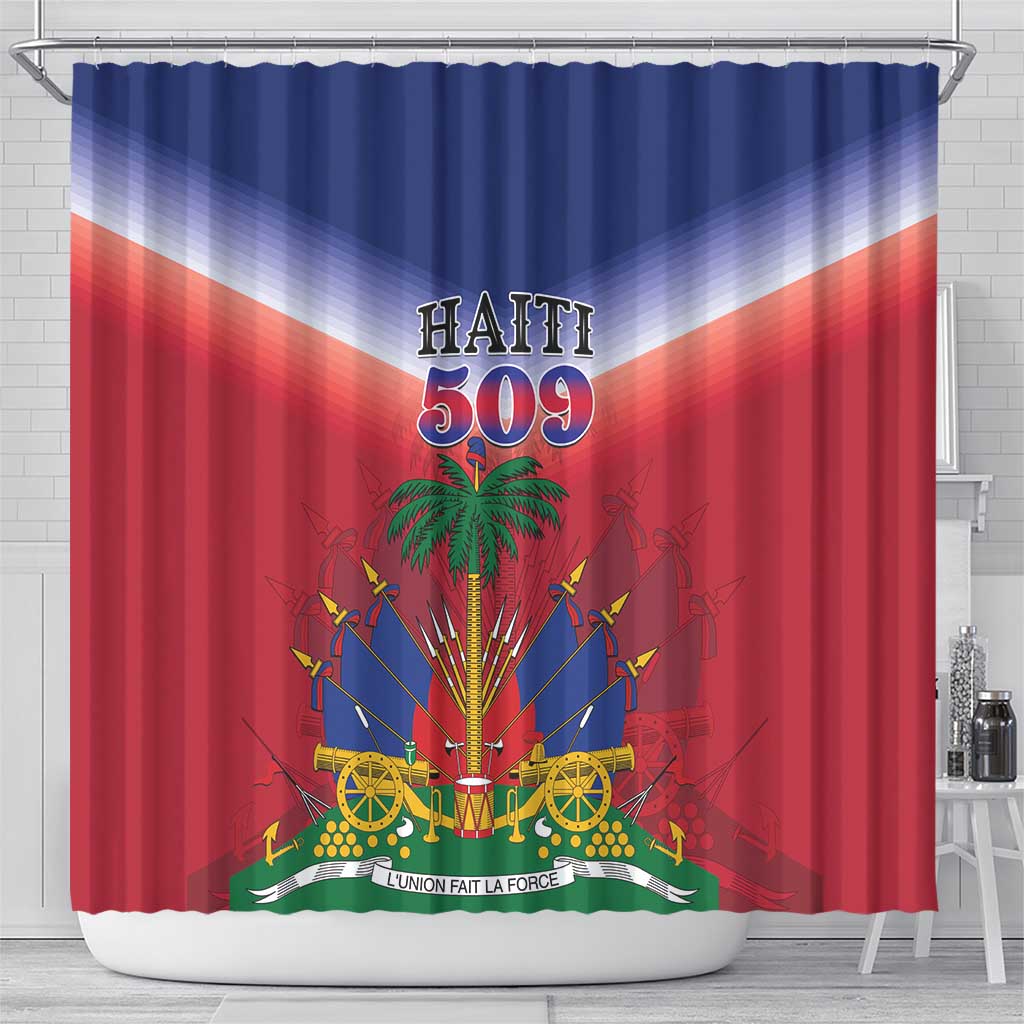 Afro Haiti 509 Shower Curtain Repiblik d Ayiti