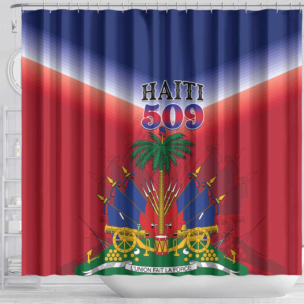 Afro Haiti 509 Shower Curtain Repiblik d Ayiti