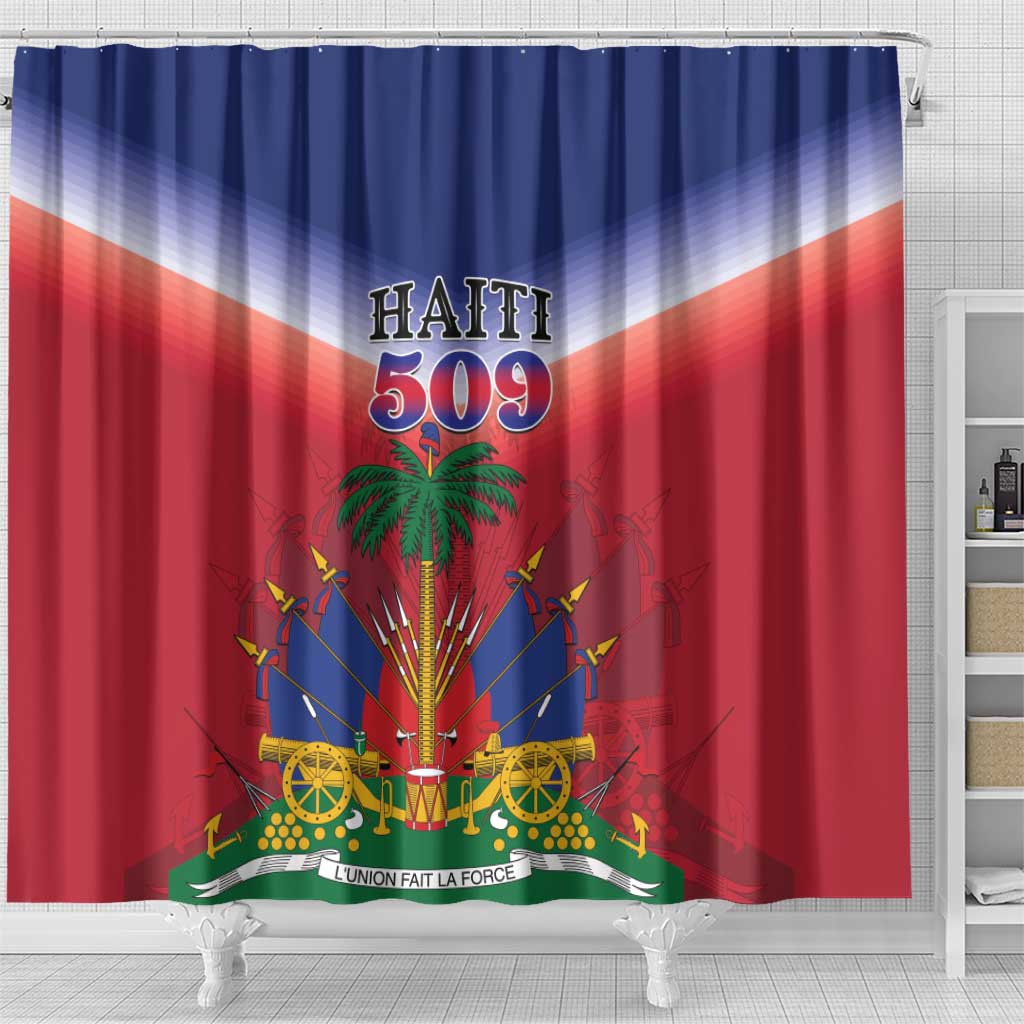 Afro Haiti 509 Shower Curtain Repiblik d Ayiti