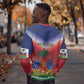 Personalized Afro Haiti 509 Sweatshirt Repiblik d Ayiti