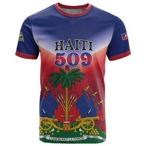 Personalized Afro Haiti 509 T shirt Repiblik d Ayiti