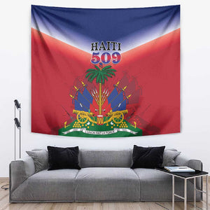 Afro Haiti 509 Tapestry Repiblik d Ayiti