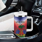 Personalized Afro Haiti 509 Tumbler With Handle Repiblik d Ayiti