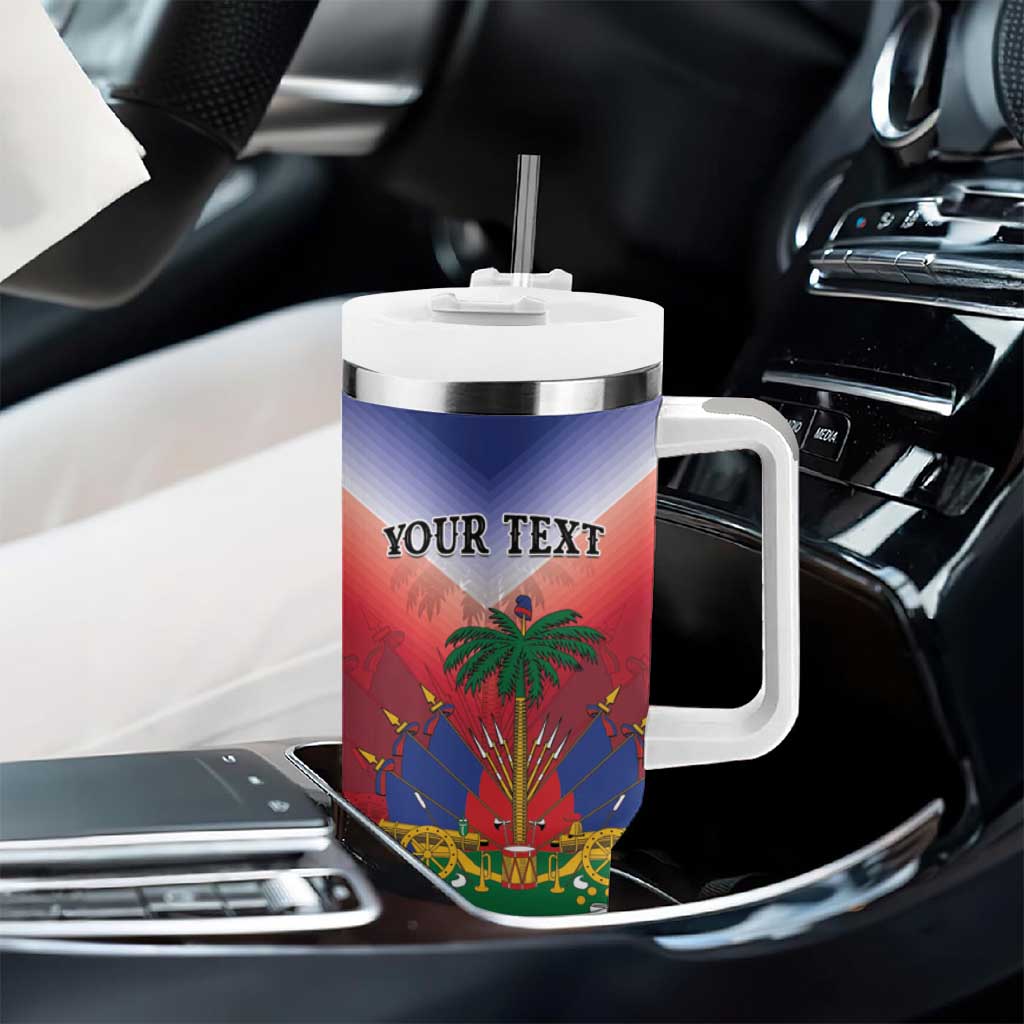 Personalized Afro Haiti 509 Tumbler With Handle Repiblik d Ayiti