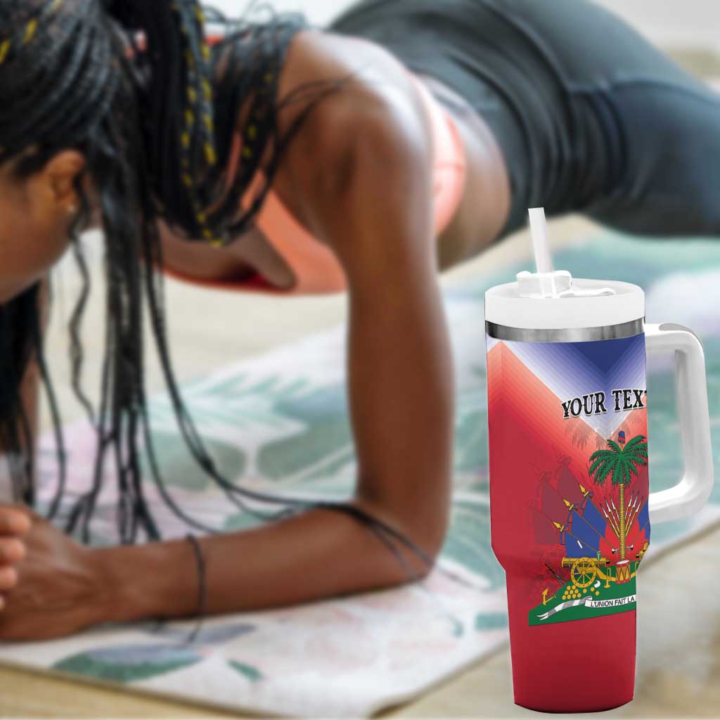Personalized Afro Haiti 509 Tumbler With Handle Repiblik d Ayiti