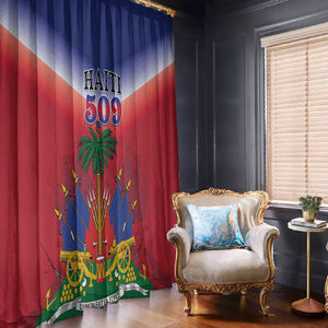 Afro Haiti 509 Window Curtain Repiblik d Ayiti