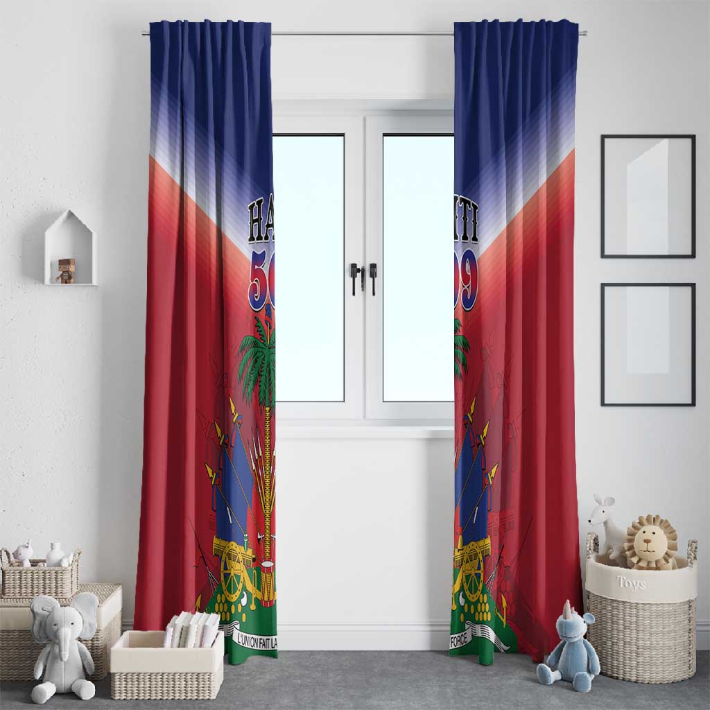 Afro Haiti 509 Window Curtain Repiblik d Ayiti