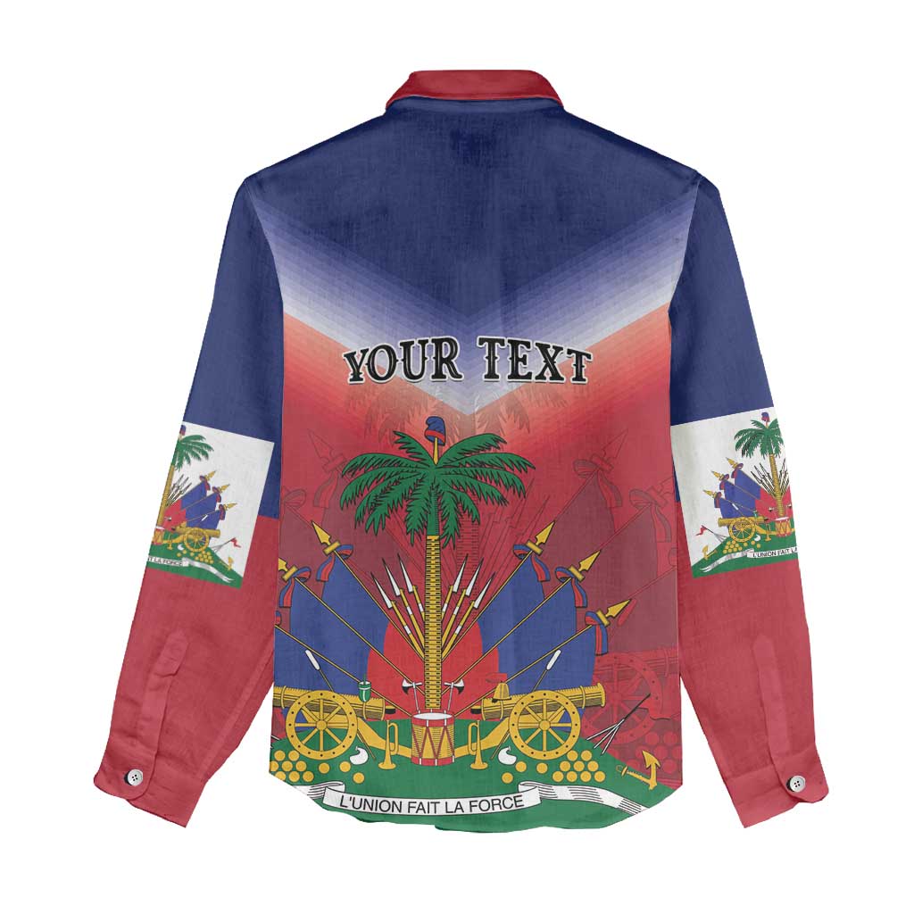 Personalized Afro Haiti 509 Women Casual Shirt Repiblik d Ayiti