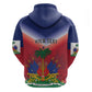 Personalized Afro Haiti 509 Zip Hoodie Repiblik d Ayiti
