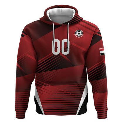 Custom Egypt 2026 World Football Hoodie Yalla Masr The Pharaohs