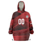 Custom Egypt 2026 World Football Kid Wearable Blanket Hoodie Yalla Masr The Pharaohs
