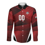 Custom Egypt 2026 World Football Long Sleeve Button Shirt Yalla Masr The Pharaohs