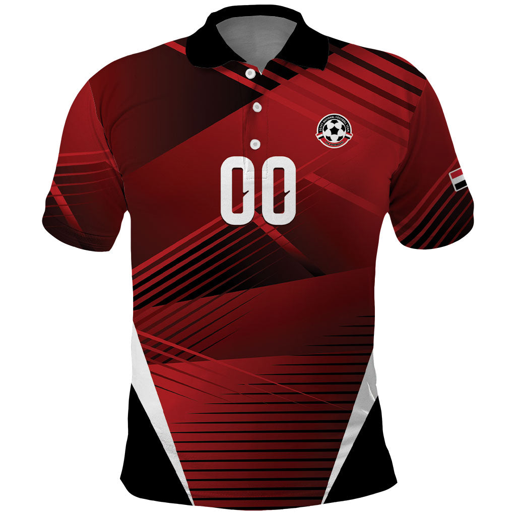 Custom Egypt 2026 World Football Polo Shirt Yalla Masr The Pharaohs