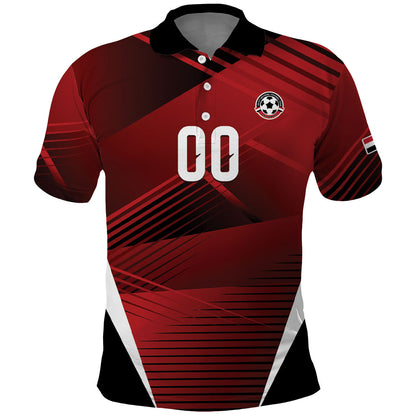 Custom Egypt 2026 World Football Polo Shirt Yalla Masr The Pharaohs