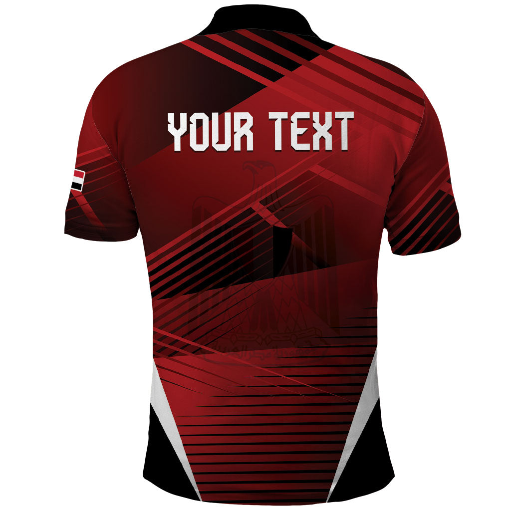 Custom Egypt 2026 World Football Polo Shirt Yalla Masr The Pharaohs
