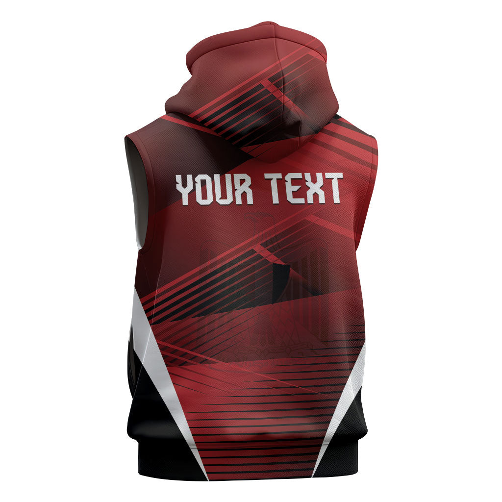 Custom Egypt 2026 World Football Sleeveless Hoodie Yalla Masr The Pharaohs