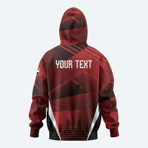Custom Egypt 2026 World Football Zip Hoodie Yalla Masr The Pharaohs