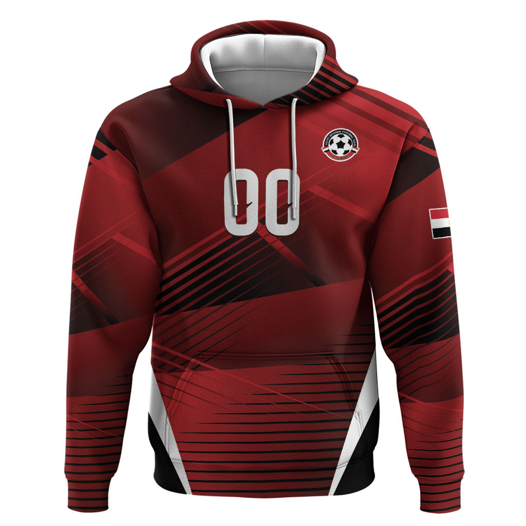 Custom Egypt 2026 World Football Zip Hoodie Yalla Masr The Pharaohs