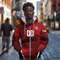 Custom Egypt 2026 World Football Zip Hoodie Yalla Masr The Pharaohs