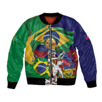 Personalized Brazil Haiti 2026 World Football Bomber Jacket Come On Boys