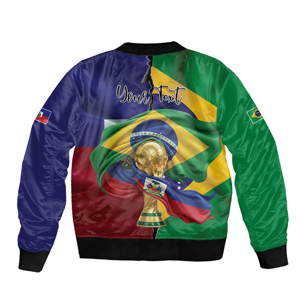 Personalized Brazil Haiti 2026 World Football Bomber Jacket Come On Boys