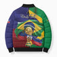 Personalized Brazil Haiti 2026 World Football Bomber Puffer Jacket Come On Boys