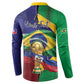 Personalized Brazil Haiti 2026 World Football Button Sweatshirt Come On Boys