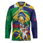 Personalized Brazil Haiti 2026 World Football Hockey Jersey Come On Boys