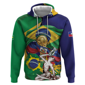 Personalized Brazil Haiti 2026 World Football Hoodie Come On Boys