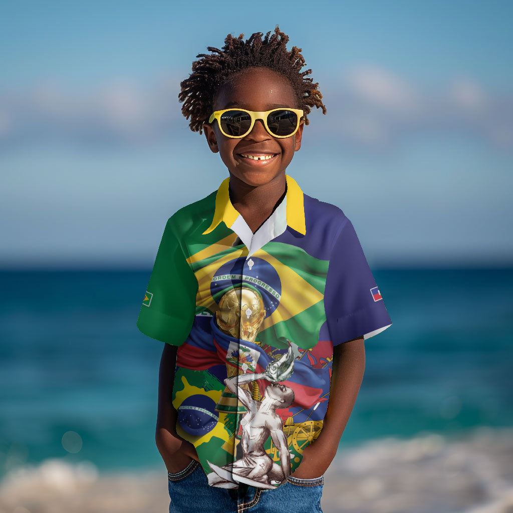 Personalized Brazil Haiti 2026 World Football Kid Hawaiian Shirt Come On Boys