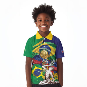 Personalized Brazil Haiti 2026 World Football Kid Polo Shirt Come On Boys