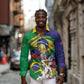 Personalized Brazil Haiti 2026 World Football Long Sleeve Button Shirt Come On Boys