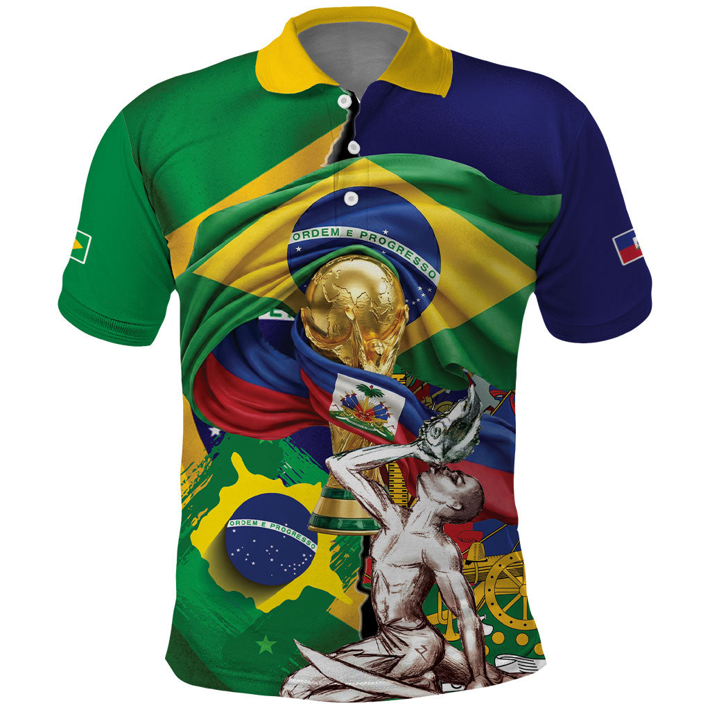 Personalized Brazil Haiti 2026 World Football Polo Shirt Come On Boys
