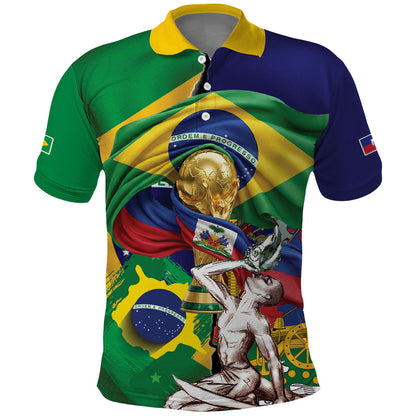 Personalized Brazil Haiti 2026 World Football Polo Shirt Come On Boys