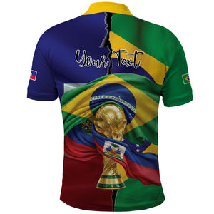 Personalized Brazil Haiti 2026 World Football Polo Shirt Come On Boys