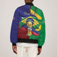 Personalized Brazil Haiti 2026 World Football Sleeve Zip Bomber Jacket Come On Boys