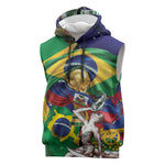 Personalized Brazil Haiti 2026 World Football Sleeveless Hoodie Come On Boys