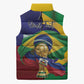 Personalized Brazil Haiti 2026 World Football Sleeveless Puffer Jacket Come On Boys